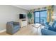 Inviting living area with a balcony offering beautiful views, perfect for relaxation at 7100 N Ocean Blvd. # 1421, Myrtle Beach, SC 29572