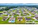 Scenic overhead view of a suburban neighborhood featuring ponds, lush greenery and well-kept properties at 716 Weston Dr., Conway, SC 29526