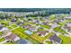 Overhead capture of community showcasing homes with pools, manicured lawns, and mature tree coverage at 716 Weston Dr., Conway, SC 29526