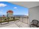 Enjoy ocean views from this balcony overlooking the putt-putt course at 7200 N Ocean Blvd. # 553, Myrtle Beach, SC 29572