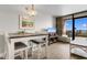 Comfortable dining area with balcony access, ideal for enjoying meals with a view at 7200 N Ocean Blvd. # 553, Myrtle Beach, SC 29572