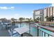 Enjoy pool and ocean views from this condo building's furnished terrace at 7200 N Ocean Blvd. # 553, Myrtle Beach, SC 29572