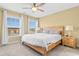 Inviting bedroom featuring a king bed, ceiling fan and lots of natural light at 788 Gabreski Ln. # B4, Myrtle Beach, SC 29577