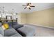 Open-concept living room with view of the kitchen and breakfast bar at 788 Gabreski Ln. # B4, Myrtle Beach, SC 29577