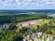 Aerial view of community, pond, golf course and mature trees at 9724 Indigo Creek Blvd., Murrells Inlet, SC 29576