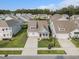 Aerial shot of a neighborhood showcasing beautiful homes with well-kept lawns and landscaping at 981 Mourning Dove Dr., Myrtle Beach, SC 29577