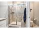 Modern bathroom featuring a tiled shower, a toilet, and great flow to the rest of the bathroom at 981 Mourning Dove Dr., Myrtle Beach, SC 29577