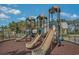Community playground offers multiple slides, climbing areas, and safety mulch for to enjoy outdoor activity and fun at 981 Mourning Dove Dr., Myrtle Beach, SC 29577