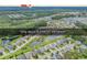 Aerial view of homes located close to the beach, pond, and beautiful trees at 1227 Cypress Shadow Ct., Murrells Inlet, SC 29576