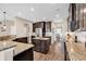 Modern kitchen features sleek countertops, stainless steel appliances, and a center island at 1227 Cypress Shadow Ct., Murrells Inlet, SC 29576