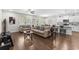 Bright, open living space featuring hardwood floors and seamless flow to the kitchen at 1331 Winding Creek Way, Myrtle Beach, SC 29588
