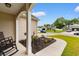 View from the front porch of a neighborhood street on a sunny day at 177 Baylee Circle, Galivants Ferry, SC 29544