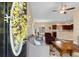 Open-concept living room with a view of the kitchen and dining area, perfect for gatherings at 177 Baylee Circle, Galivants Ferry, SC 29544