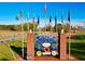 Aynor High School's welcome sign and flagpoles with the town's civic organizations at 177 Baylee Circle, Galivants Ferry, SC 29544
