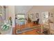 Spacious living room featuring hardwood floors, vaulted ceiling, and neutral decor at 1776 Starbridge Dr., Surfside Beach, SC 29575