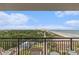 Enjoy beautiful ocean views from this spacious balcony complete with comfortable seating at 201 77Th Ave. N # 1133, Myrtle Beach, SC 29572