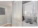 Efficient laundry area with stackable washer and dryer units for space-saving convenience at 201 77Th Ave. N # 1133, Myrtle Beach, SC 29572