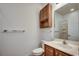 Clean bathroom featuring a single sink vanity, cabinet, and essential fixtures at 204 Rose Water Loop # 204, Myrtle Beach, SC 29588