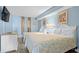 Cozy bedroom featuring two queen beds, dresser, and tv at 2801 S Ocean Blvd. # 835, North Myrtle Beach, SC 29582