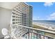 Relaxing ocean view from a private balcony overlooking the beach and pool area at 300 N Ocean Blvd. # 723, North Myrtle Beach, SC 29582
