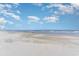 Expansive beach view under a bright blue sky, highlighting the vast sandy shore and calming ocean waves at 300 N Ocean Blvd. # 723, North Myrtle Beach, SC 29582
