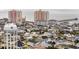 Aerial view showcasing beach neighborhood, coastline and ocean view at 3202 Inland St., North Myrtle Beach, SC 29582