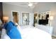 Spacious bedroom with a ceiling fan, closet, and an en-suite bathroom at 390 Lands End Blvd. # 4-201, Myrtle Beach, SC 29572