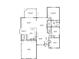 Detailed floor plan showcasing the layout with the living spaces, bedrooms, kitchen, garage, and outdoor areas at 4314 Turtle Ln., Little River, SC 29566