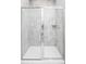 Modern shower with glass doors and light gray marble-style tiling at 5051 Selene Ct., Myrtle Beach, SC 29588