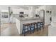 Spacious kitchen island with granite countertops, seating, and stainless steel appliances at 519 Royal Jay Ln., Longs, SC 29568