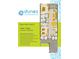 Floor plan of Unit E featuring 2 beds, 2 baths, and 1,112 sq ft, with premium kitchen and bath finishes at 5200 N Kings Hwy. # 2-E, Myrtle Beach, SC 29577