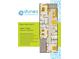 Floor plan of Unit F featuring 3 beds, 3 baths, and 1,425 sq ft, with premium kitchen and bath finishes at 5200 N Kings Hwy. # 2-E, Myrtle Beach, SC 29577