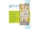 Floor plan of Unit C featuring 3 beds, 2 baths, and 1,355 sq ft, with premium kitchen and bath finishes at 5200 N Kings Hwy. # 2-E, Myrtle Beach, SC 29577