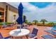 Relax on the deck with comfortable seating, perfect for enjoying the view at 5601 N Ocean Blvd. # A-307, Myrtle Beach, SC 29577