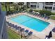 Relaxing poolside with plenty of lounge chairs for residents to enjoy at 5601 N Ocean Blvd. # A-307, Myrtle Beach, SC 29577