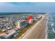 Stunning aerial view of property showcasing its beachfront location and proximity to amenities at 5700 N Ocean Blvd. # Ph12, North Myrtle Beach, SC 29582