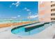 Rooftop pool and deck with panoramic views of the ocean and surrounding area at 5700 N Ocean Blvd. # Ph12, North Myrtle Beach, SC 29582