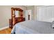Bedroom features a wooden dresser, wood laminate flooring, and a double door closet at 6161 Inman Circle, Conway, SC 29526