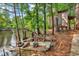 Quaint riverfront property with a rustic boat shed and a weathered boat, ideal for outdoor enthusiasts at 6161 Inman Circle, Conway, SC 29526