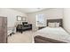 Comfortable bedroom featuring a wooden crib and neutral decor at 651 Culmen Ct., Myrtle Beach, SC 29588