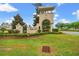 Elegant community entrance sign with lush landscaping, creating a welcoming first impression at 915 Sorano St., Myrtle Beach, SC 29579