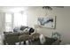 Cozy condo living room with a comfortable sofa, artwork, and access to a private balcony for relaxed indoor-outdoor living at 9571 Shore Dr. # 318, Myrtle Beach, SC 29572