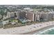 Spectacular aerial view showcasing beachfront condos, pools, and ocean vistas at 100 North Beach Blvd. # 710, North Myrtle Beach, SC 29582
