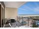 Balcony featuring comfortable seating with beach and pool views at 100 North Beach Blvd. # 710, North Myrtle Beach, SC 29582