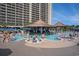 This amazing pool includes a swim-up bar and plenty of seating to enjoy yourself in the sun at 100 North Beach Blvd. # 710, North Myrtle Beach, SC 29582
