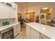 Stylish kitchen with a view of the dining room, complete with modern appliances at 108 Pipers Ln. # 108, Myrtle Beach, SC 29575