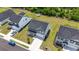 Aerial view of the property and surrounding neighborhood and a two car garage at 1102 Boswell Ct., Conway, SC 29526