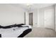 Bright bedroom features a ceiling fan and a walk in closet at 1102 Boswell Ct., Conway, SC 29526