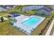 Aerial view of a large community pool with plenty of seating at 1102 Boswell Ct., Conway, SC 29526