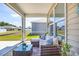 Relaxing screened patio with comfortable seating and view of the backyard at 142 Pine Forest Dr., Conway, SC 29526